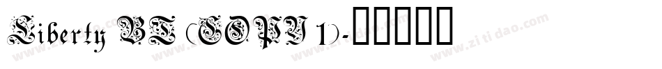 Liberty BT (COPY 1)字体转换